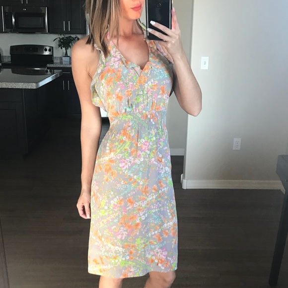 Rebecca Taylor Dresses & Skirts - Rebecca Taylor Silk Floral Ruffle Dress Size 2
